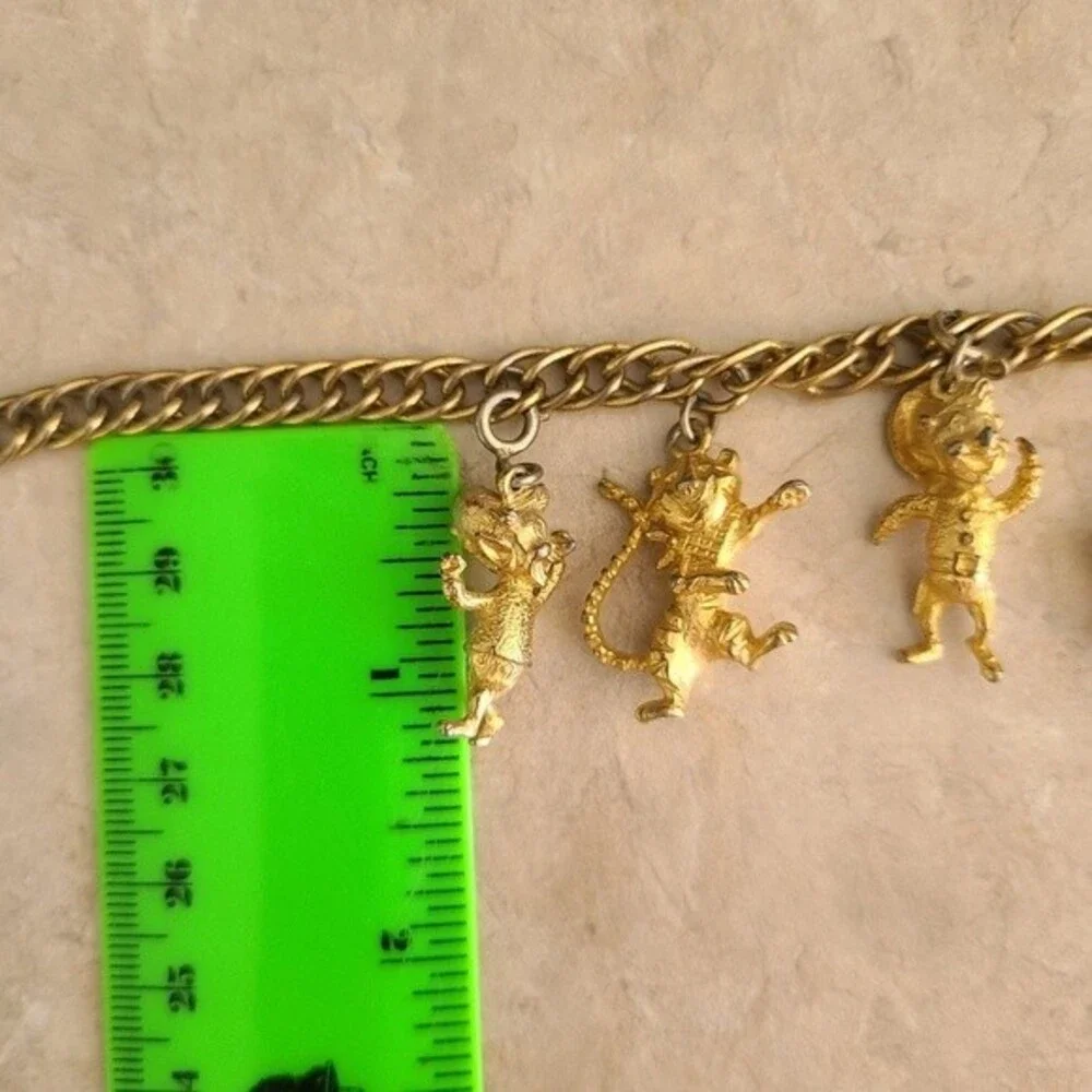 Kellogg's Cereal Box Mascot VTG 1970's charm advertise promo bracelet Collector